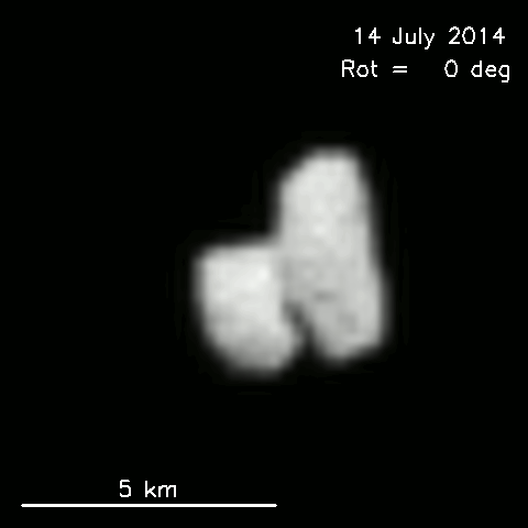 rosetta Rotating view of comet.gif